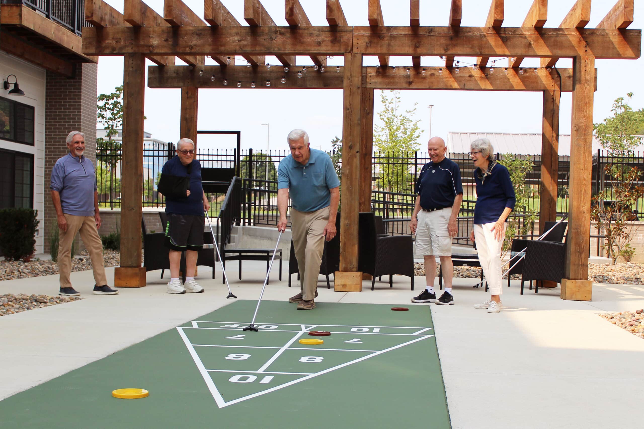 Residents socialising at Novel Place